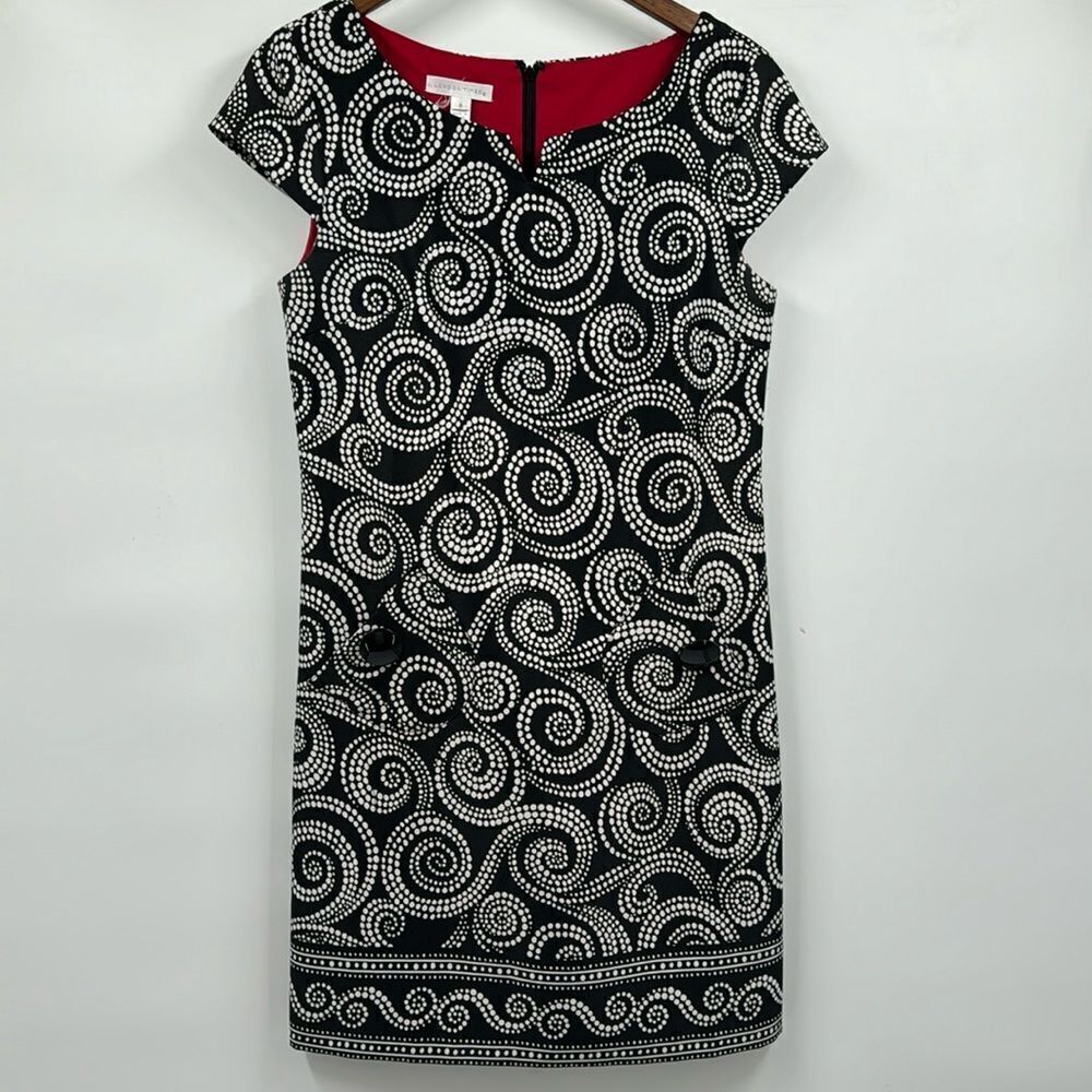 London Times Cap Sleeve Sheath Dress 8